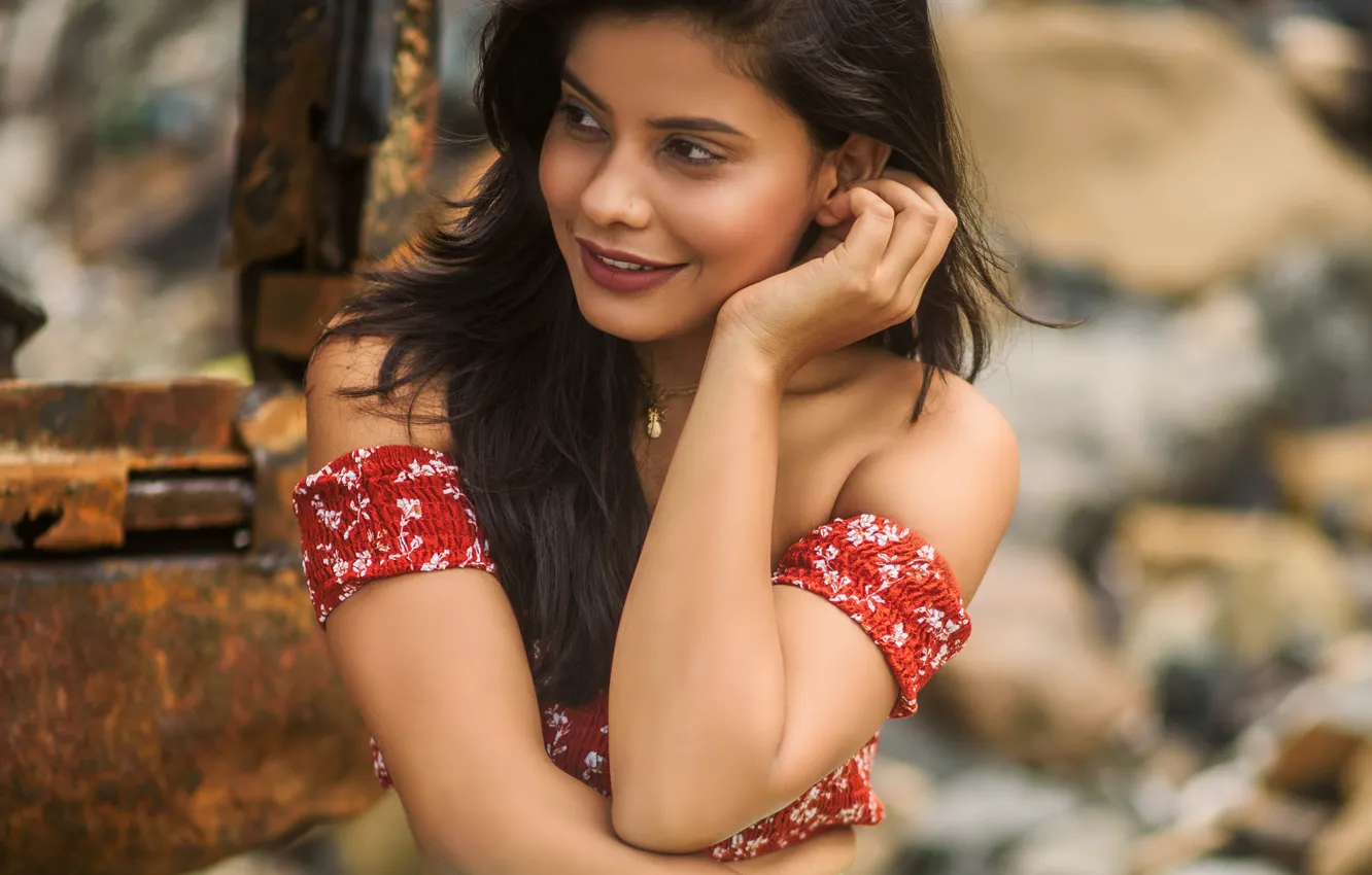 Photo wallpaper girl, eyes, smile, beautiful, model, pretty, beauty, lips