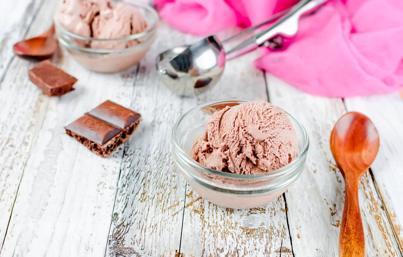 Photo wallpaper chocolate, ice cream, dessert, chocolate