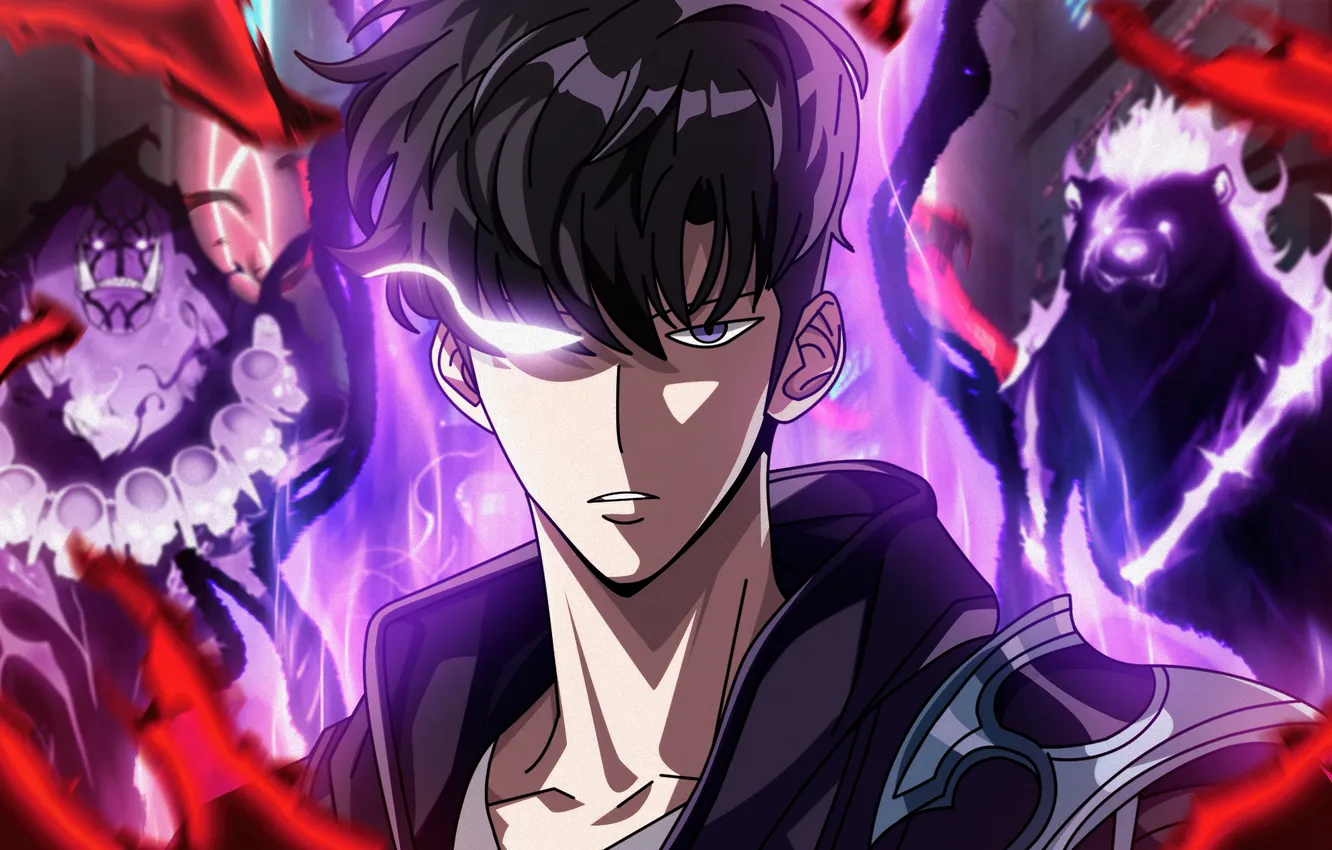 Photo wallpaper bear, anime, power, boy, asian, warrior, manga, hunter