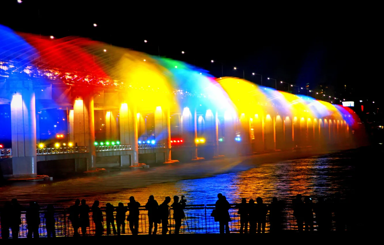 Photo wallpaper fountain, South Korea, Seoul, Seoul, South Korea, Fountain