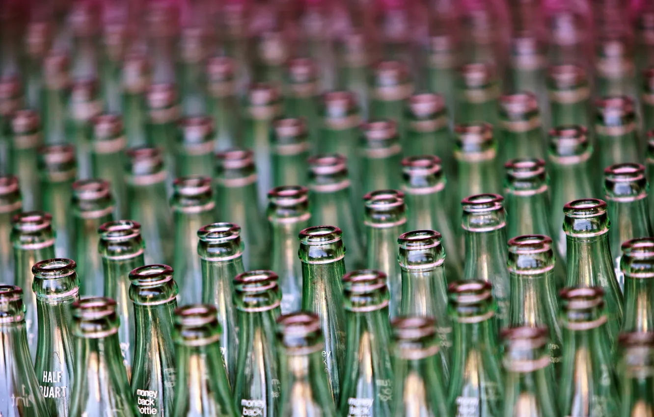 Photo wallpaper macro, background, bottle