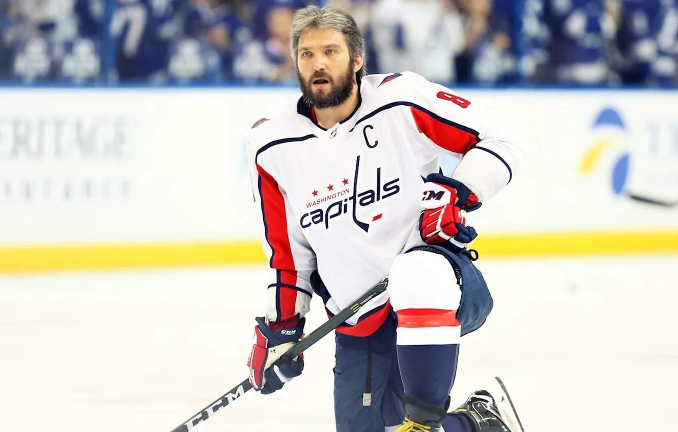 Photo wallpaper ice, sport, the game, Washington, hockey, Washington, Alexander Ovechkin, NHL