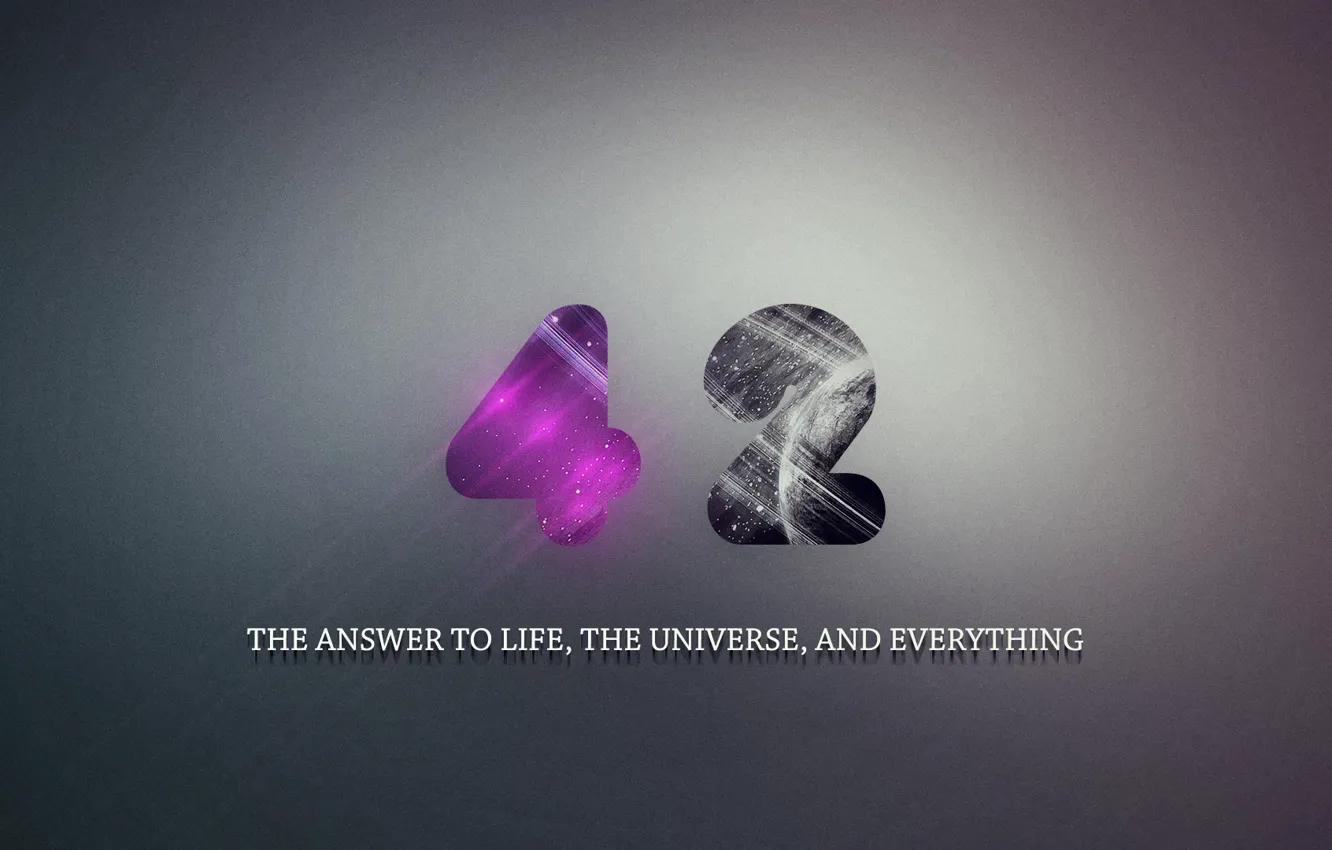 Wallpaper hitchhiker's guide to the galaxy, The answer to the ultimate