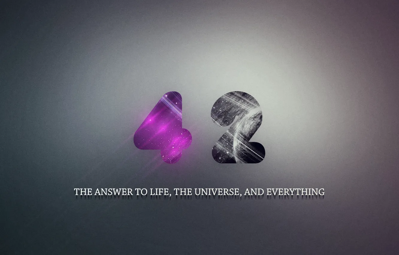 Photo wallpaper hitchhiker's guide to the galaxy, The answer to the ultimate question of life the universe …