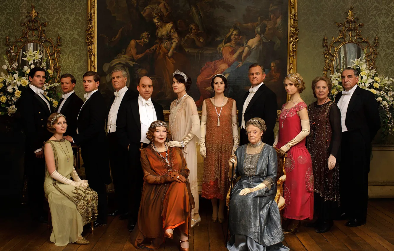 Photo wallpaper interior, picture, the series, actors, drama, characters, Downton Abbey