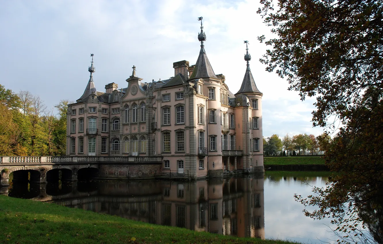 Photo wallpaper Belgium, POEKE CASTLE, East Flanders, Aalter