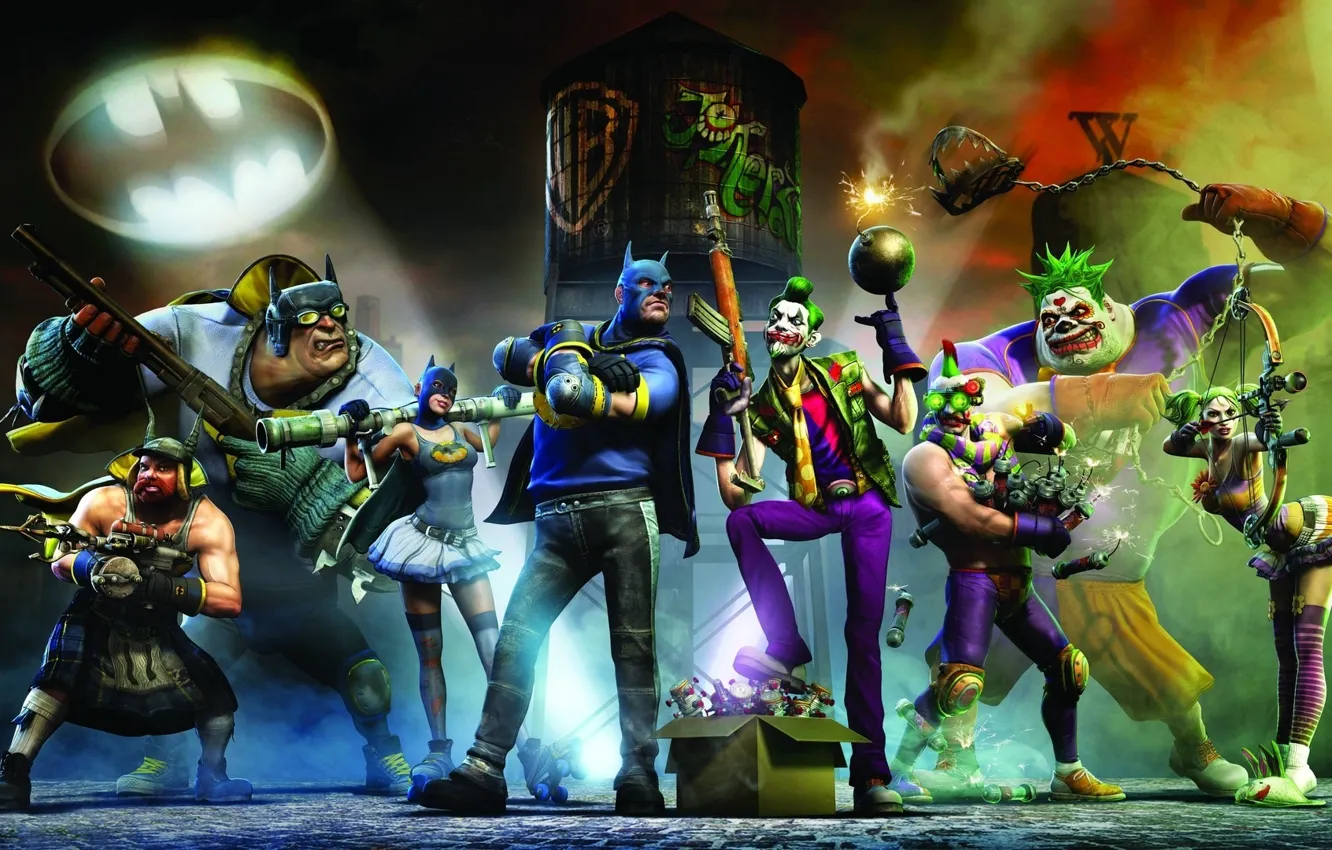 Photo wallpaper batman, joker, Gotham City Impostors
