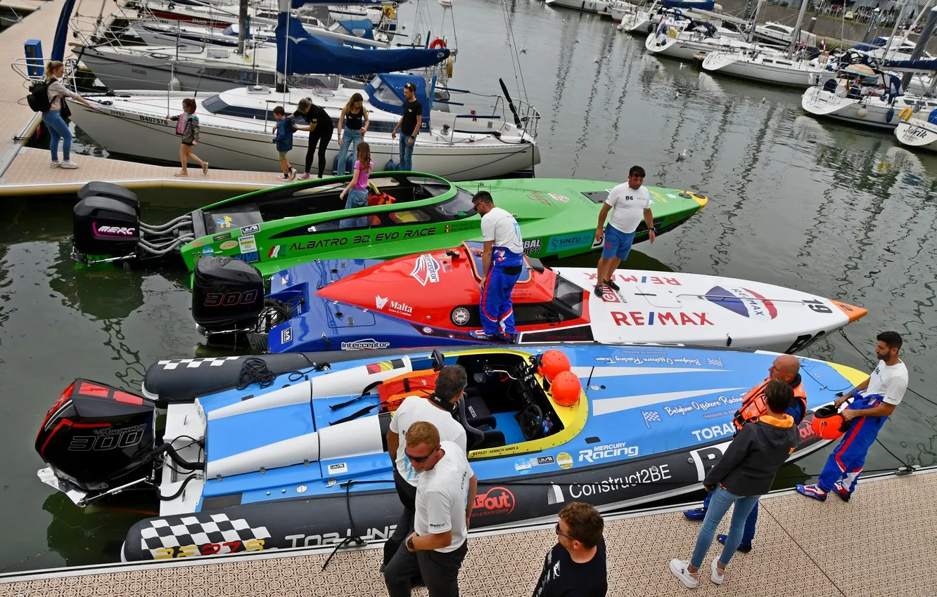 Photo wallpaper race, boat, speed