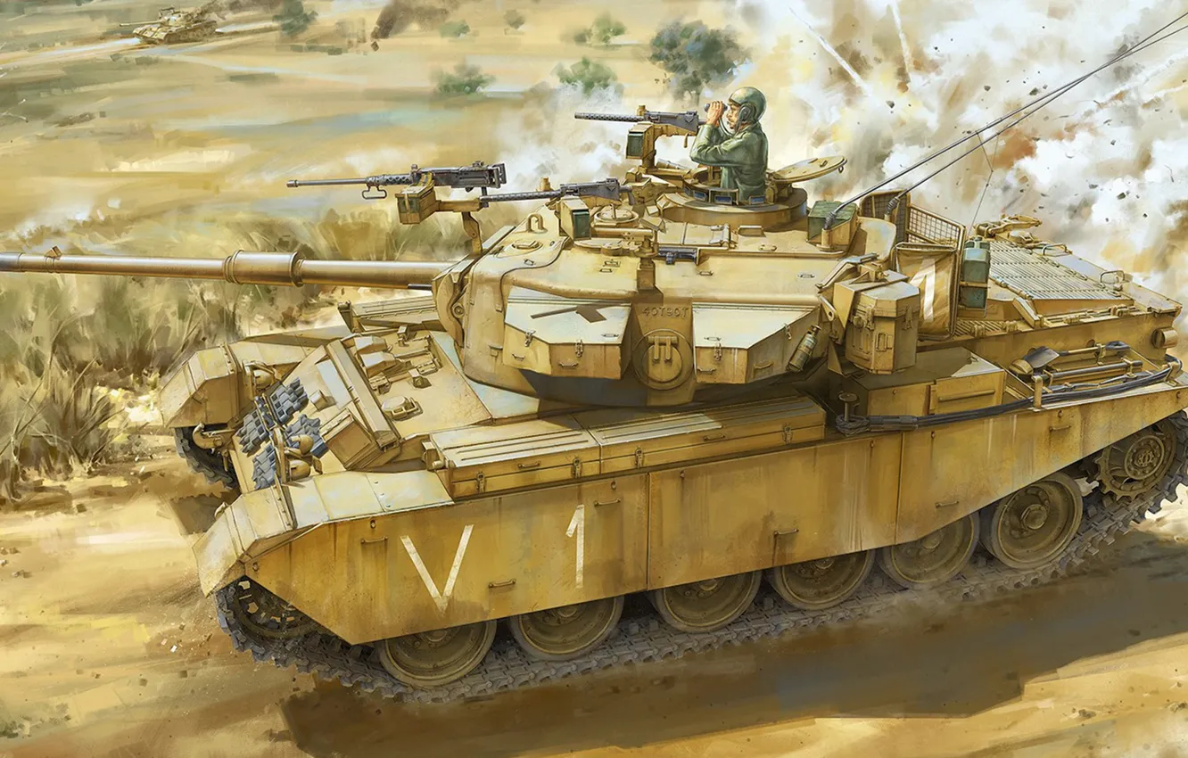 Photo wallpaper main battle tank, Israel, IDF, Jason, The IDF, initial upgraded version, The Doomsday War, Shot …