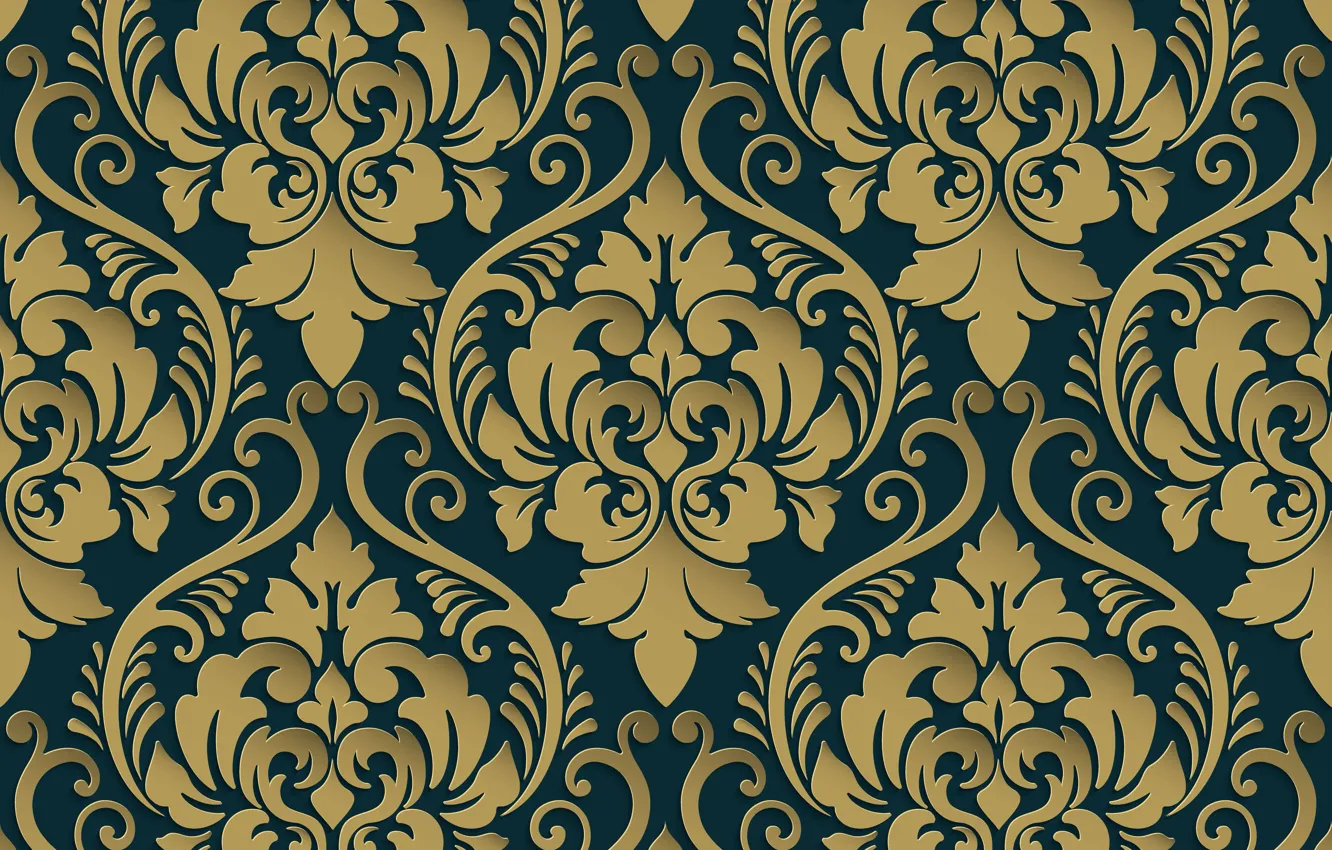 Photo wallpaper retro, pattern, vintage, Royal