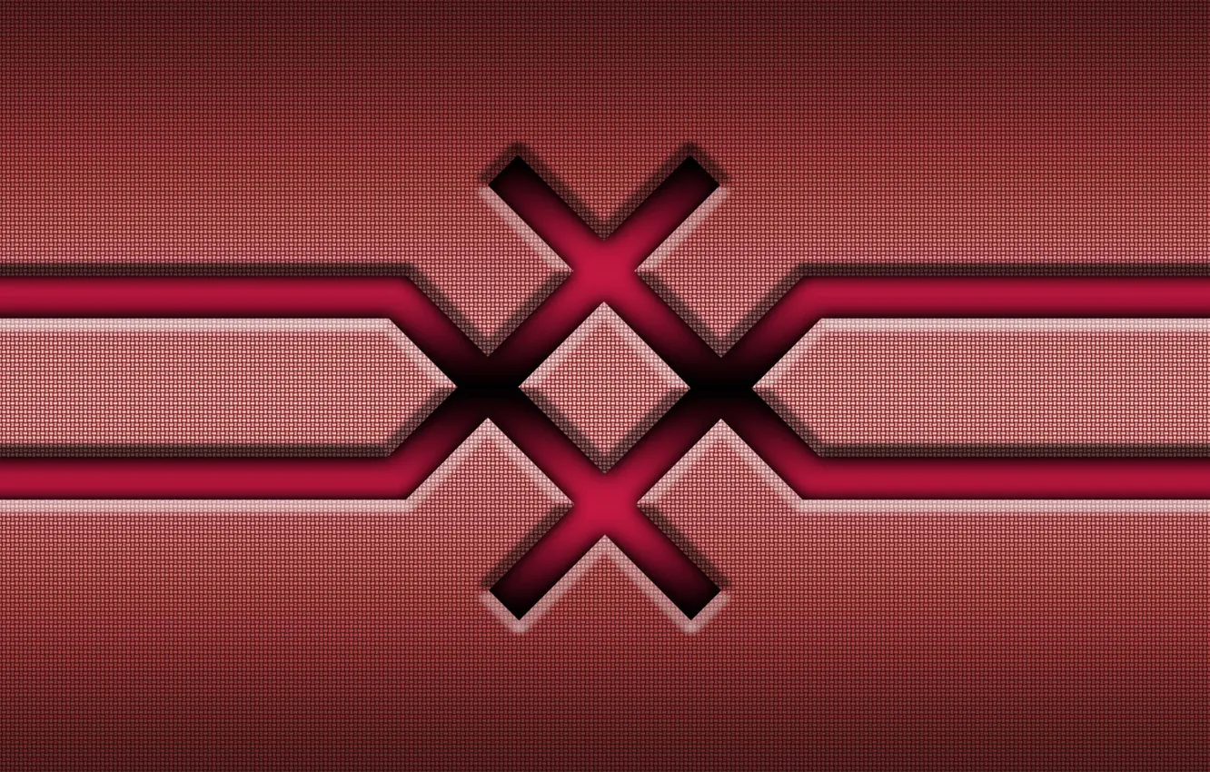 Photo wallpaper pattern, ornament, symmetry, crossing, DC-5W red