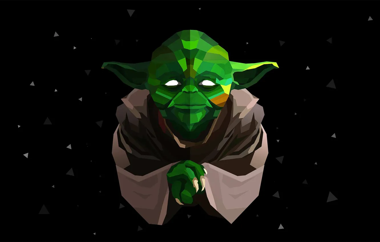 Photo wallpaper minimalism, Star Wars, Jedi, Iodine, Yoda, StarWars, Star wars