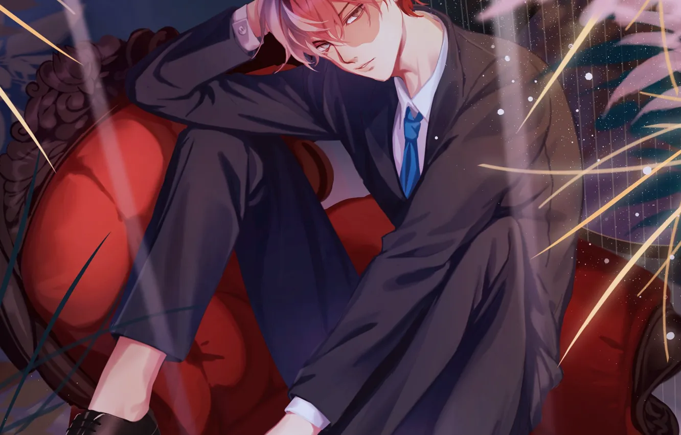 Photo wallpaper chair, guy, My Hero Academia, Boku No Hero Academy, Todoroki Shoto, My Hero Academy