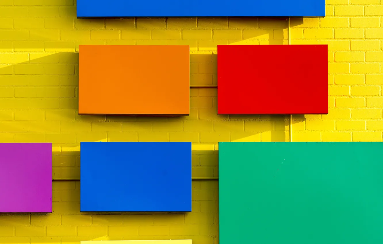 Photo wallpaper design, wall, paint, rectangle