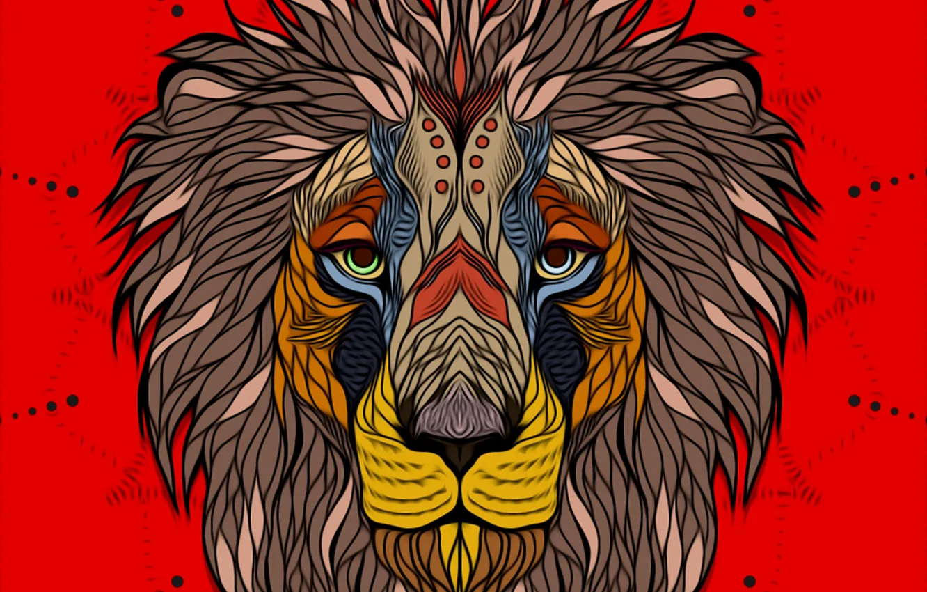 Photo wallpaper background, Leo, art