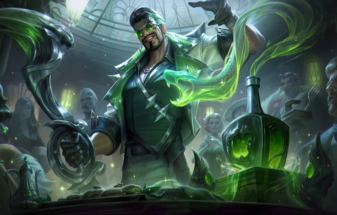 Photo wallpaper smile, magic, the game, people, game, gesture, characters, League of Legends