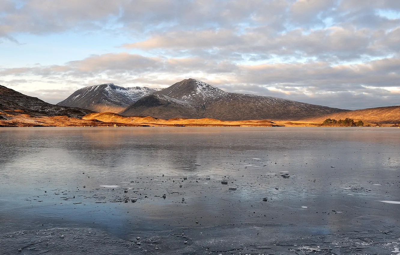 Photo wallpaper the sky, clouds, mountains, nature, river, Wallpaper, wallpapers