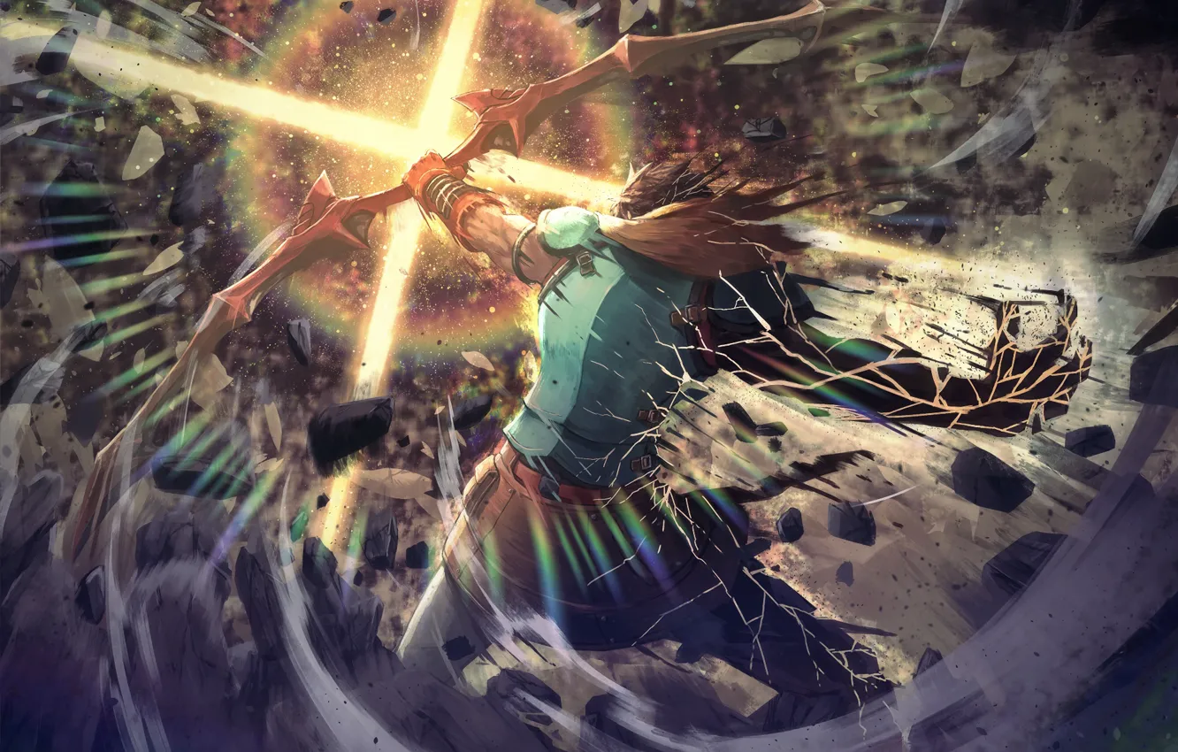 Photo wallpaper light, bow, guy, Fate / Grand Order