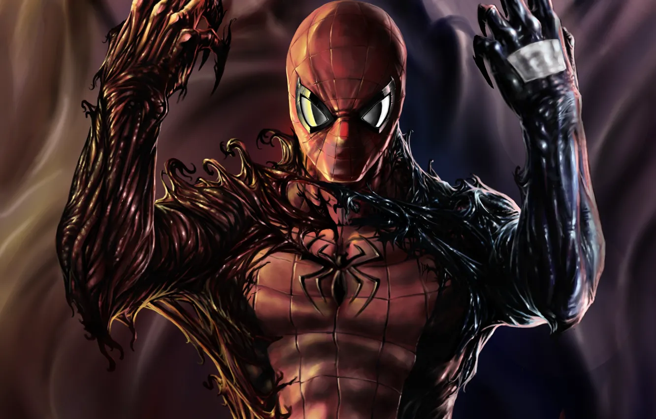 Photo wallpaper Spider-Man, Venom, Carnage, symbiote