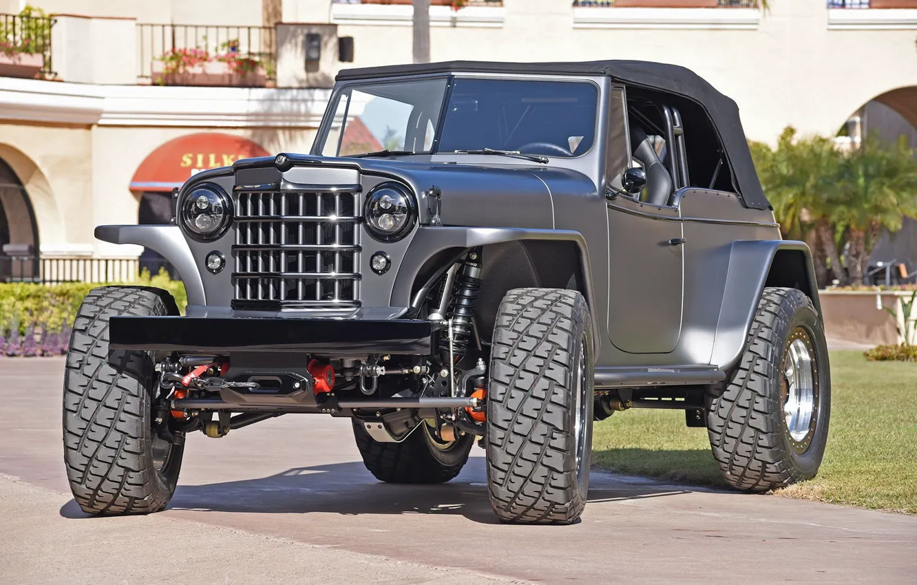 Photo wallpaper custom, 4x4, offroad, 1950, mike warn 1950 willys jeepster tim divers, JEEPSTER, WILLYS