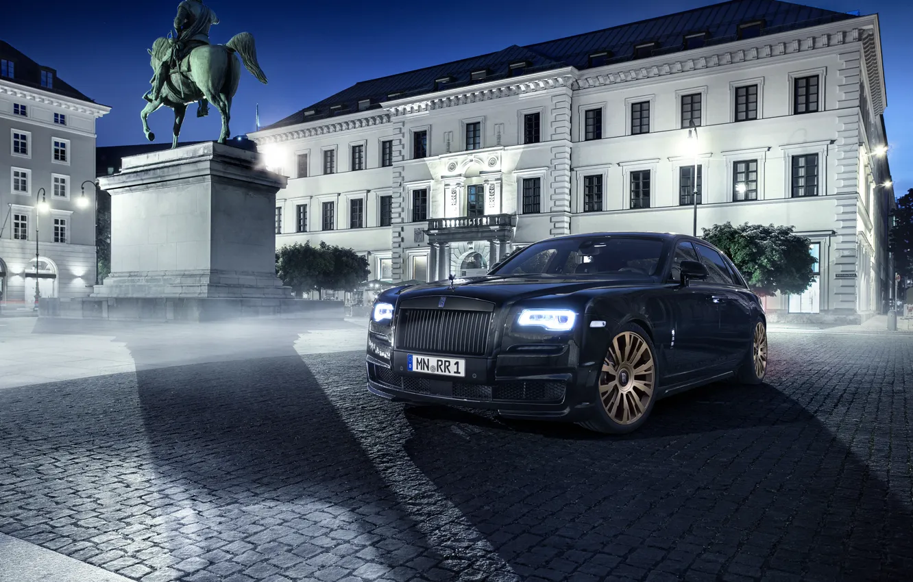 Photo wallpaper Rolls-Royce, Ghost, rolls-Royce, 2015, Spofec Black One