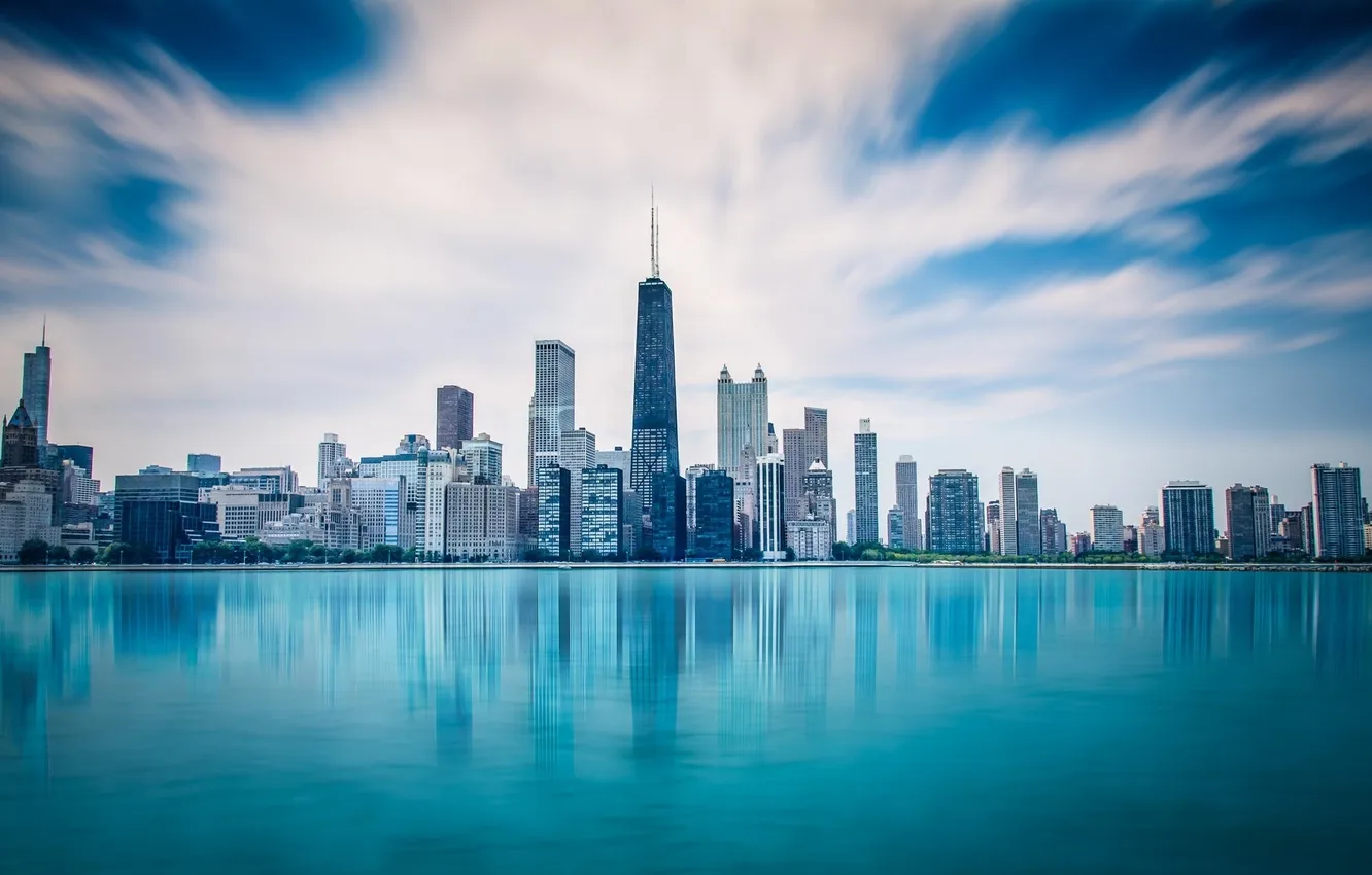 Photo wallpaper building, skyscrapers, Chicago, USA, America, Chicago, skyscrapers