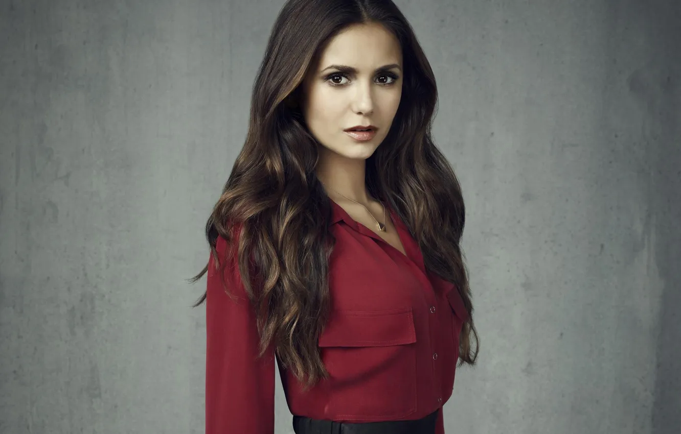 Photo wallpaper look, girl, actress, hairstyle, Nina Dobrev, Nina Dobrev