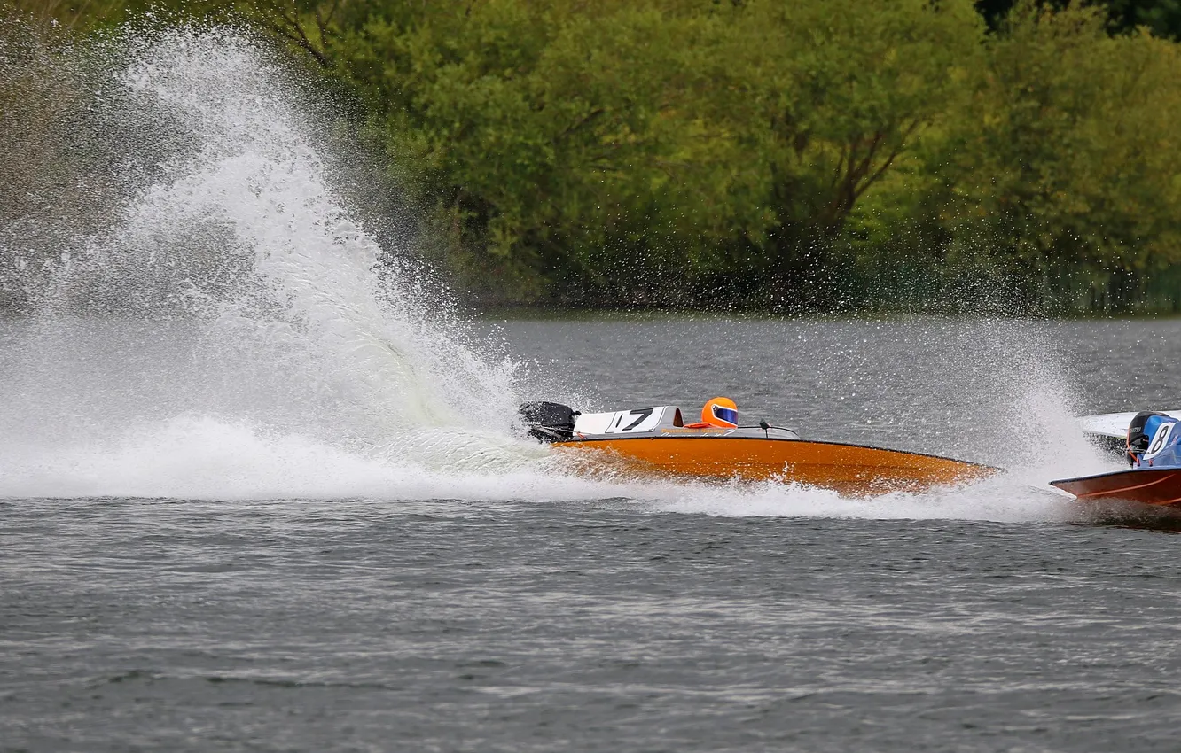 Photo wallpaper race, boat, speed