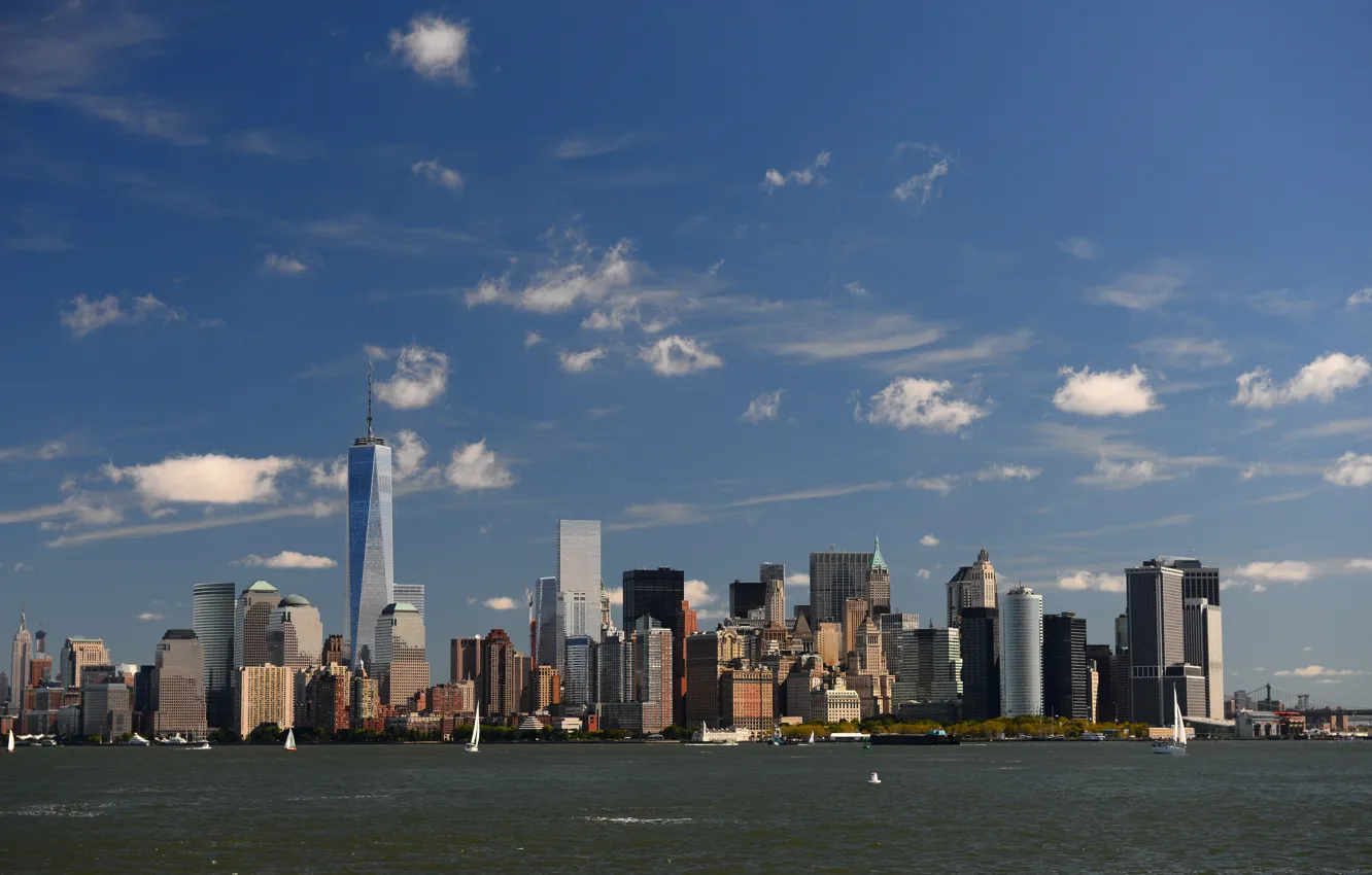 Photo wallpaper New York, New York, Downtown, Manhattan, Manhattan