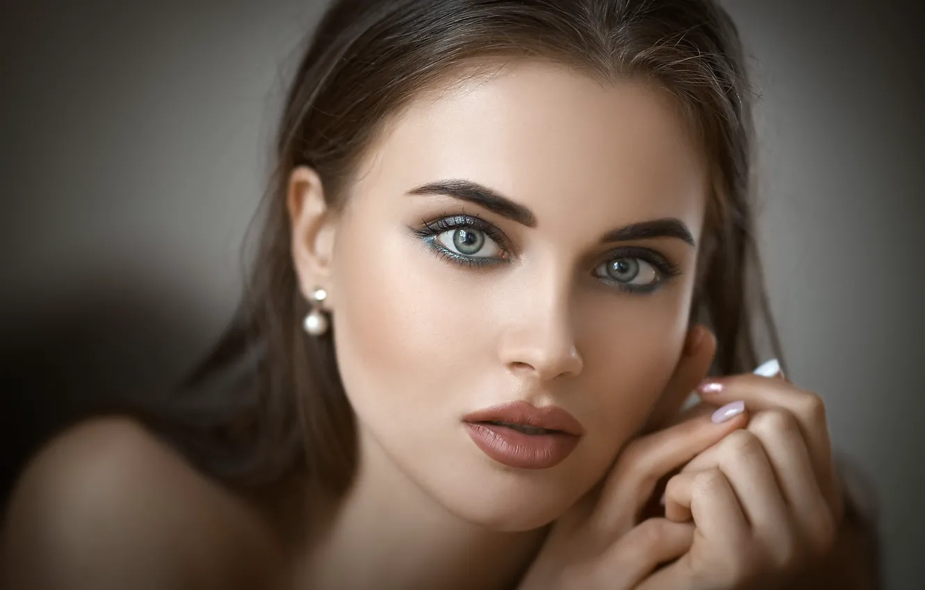 Photo wallpaper eyes, look, girl, portrait, Sergey Gokk