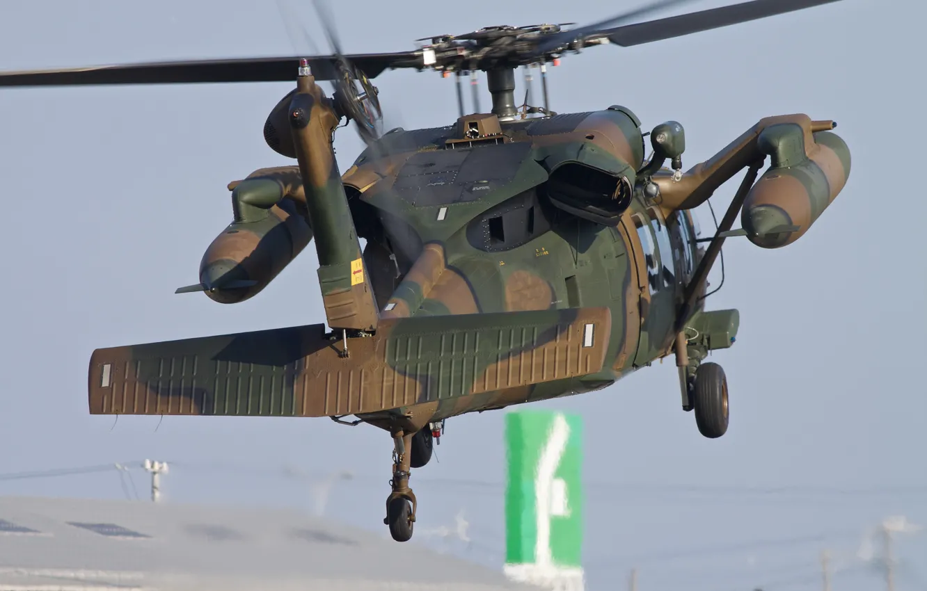 Photo wallpaper helicopter, multipurpose, UH-60J