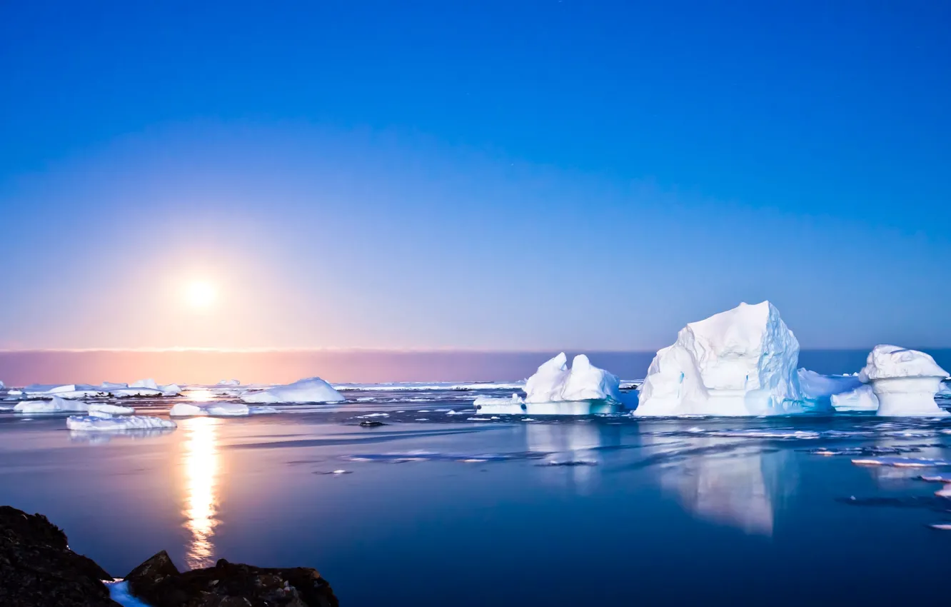 Photo wallpaper summer, iceberg, Antarctica