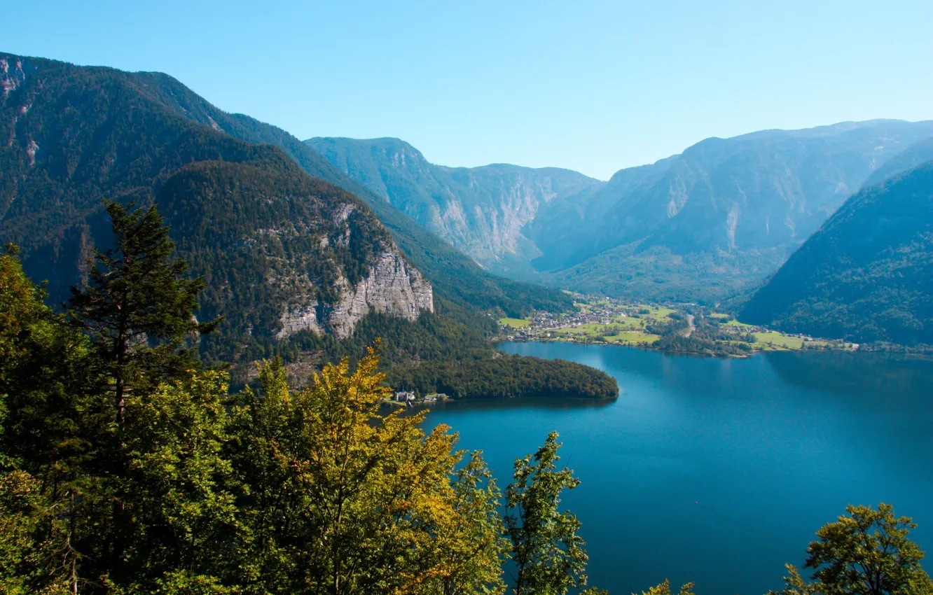 Photo wallpaper forest, the sky, freedom, landscape, nature, Austria