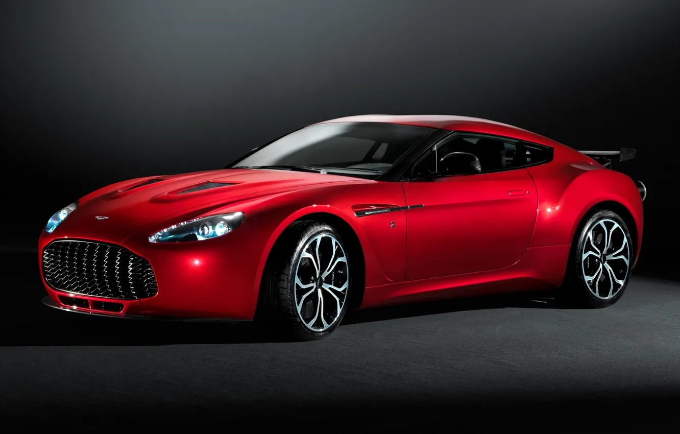 Photo wallpaper red, Aston, Martin, V12, Zagato