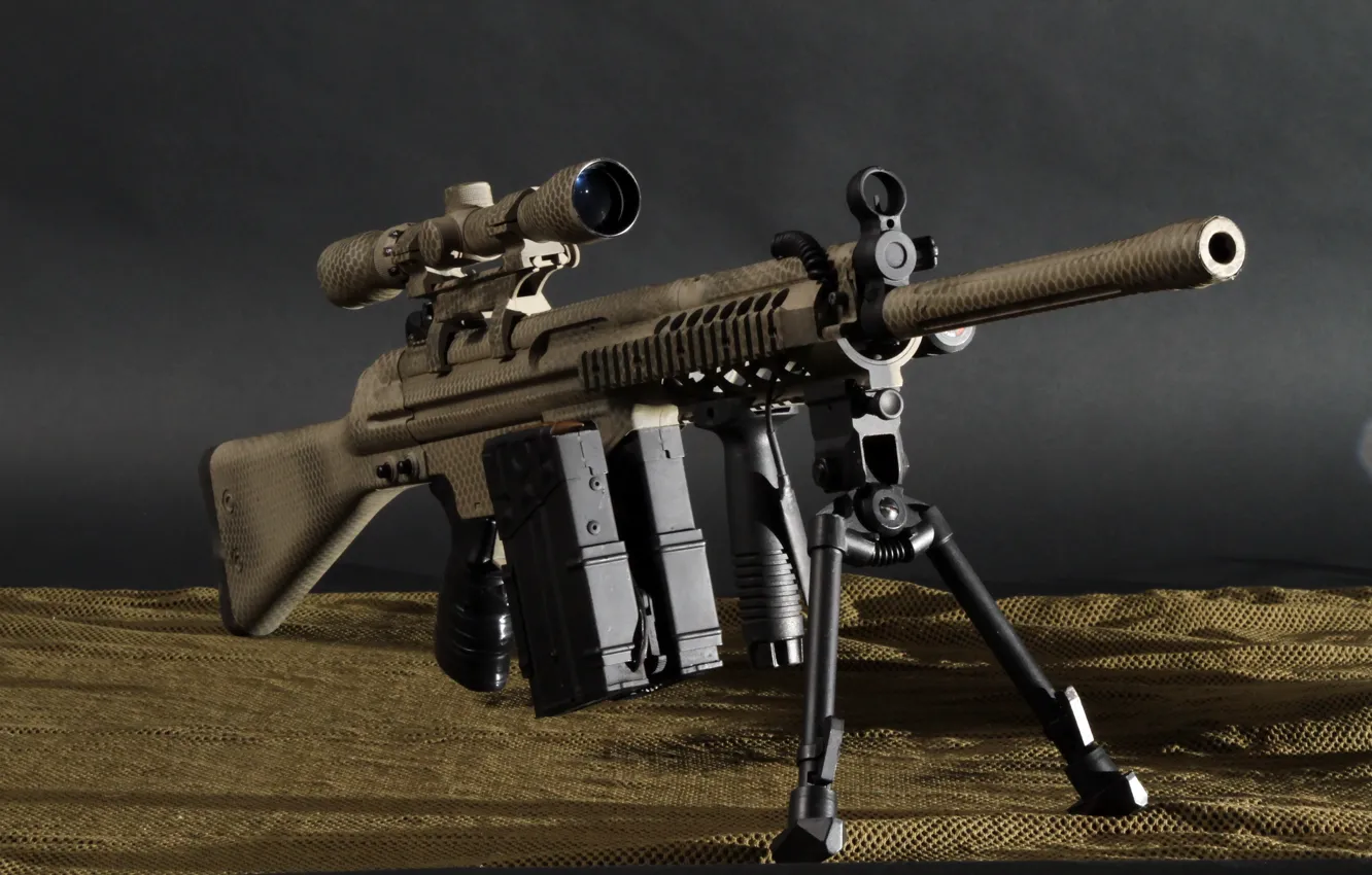 Photo wallpaper weapons, background, HK51