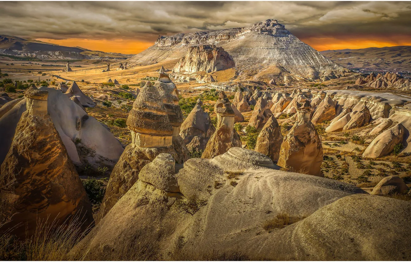 Photo wallpaper rocks, Turkey, Cappadocia
