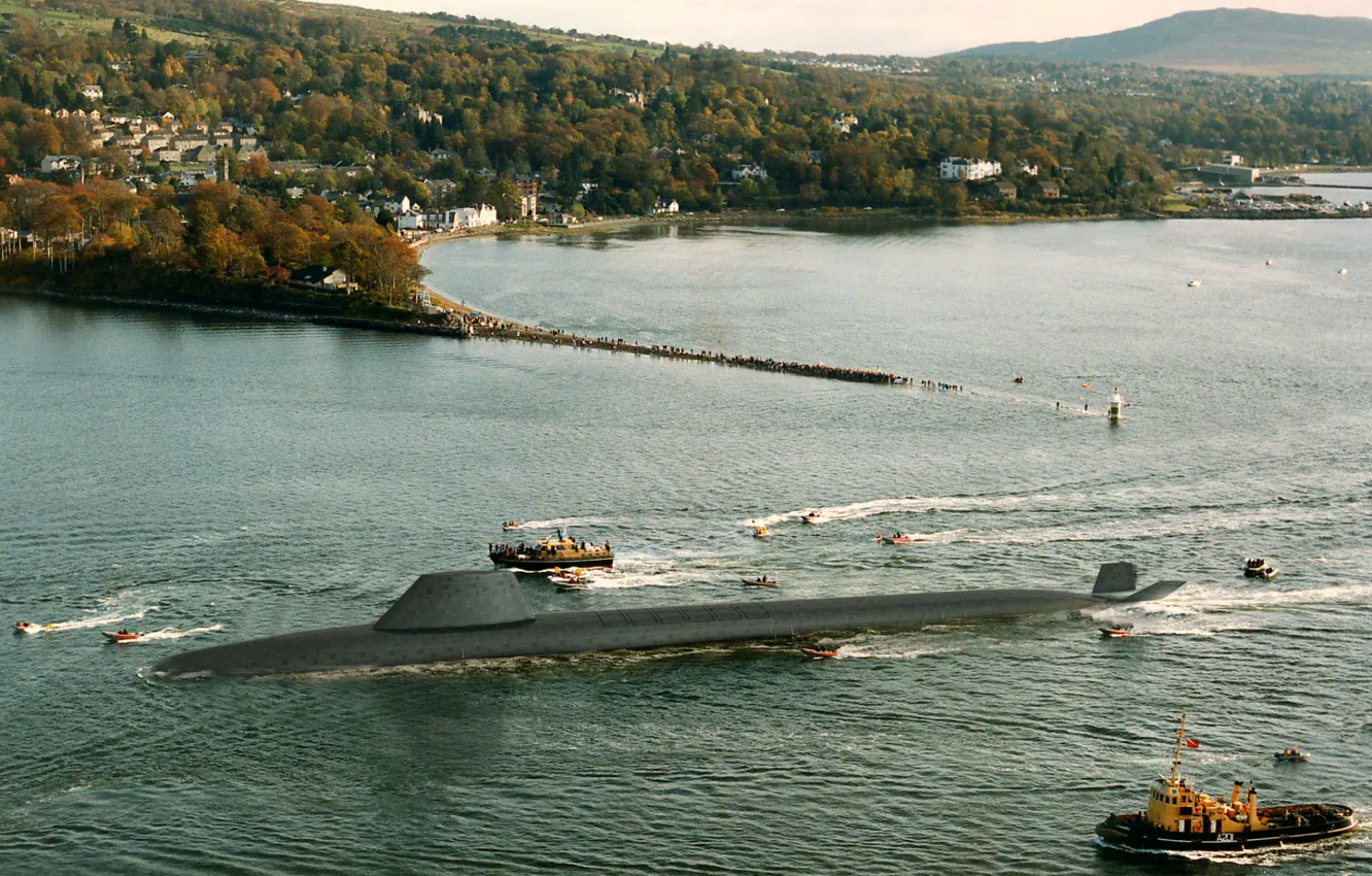 Photo wallpaper England, submarine, Dreadnought, atomic