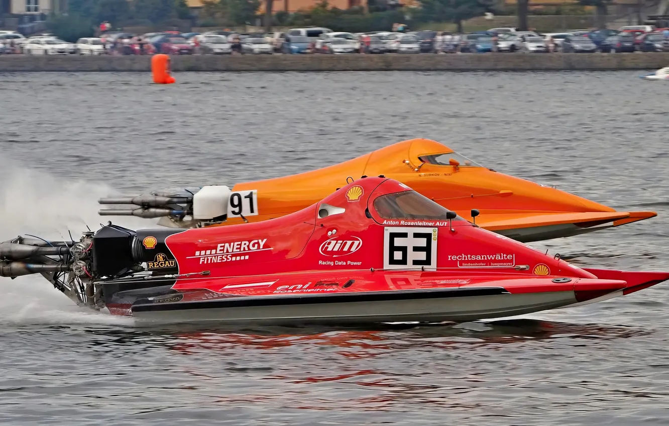 Photo wallpaper race, boat, speed