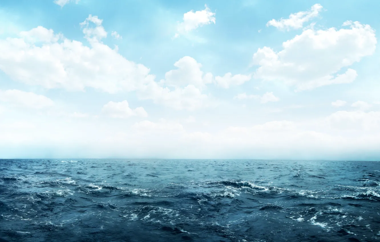 Photo wallpaper wave, the sky, nature, the ocean