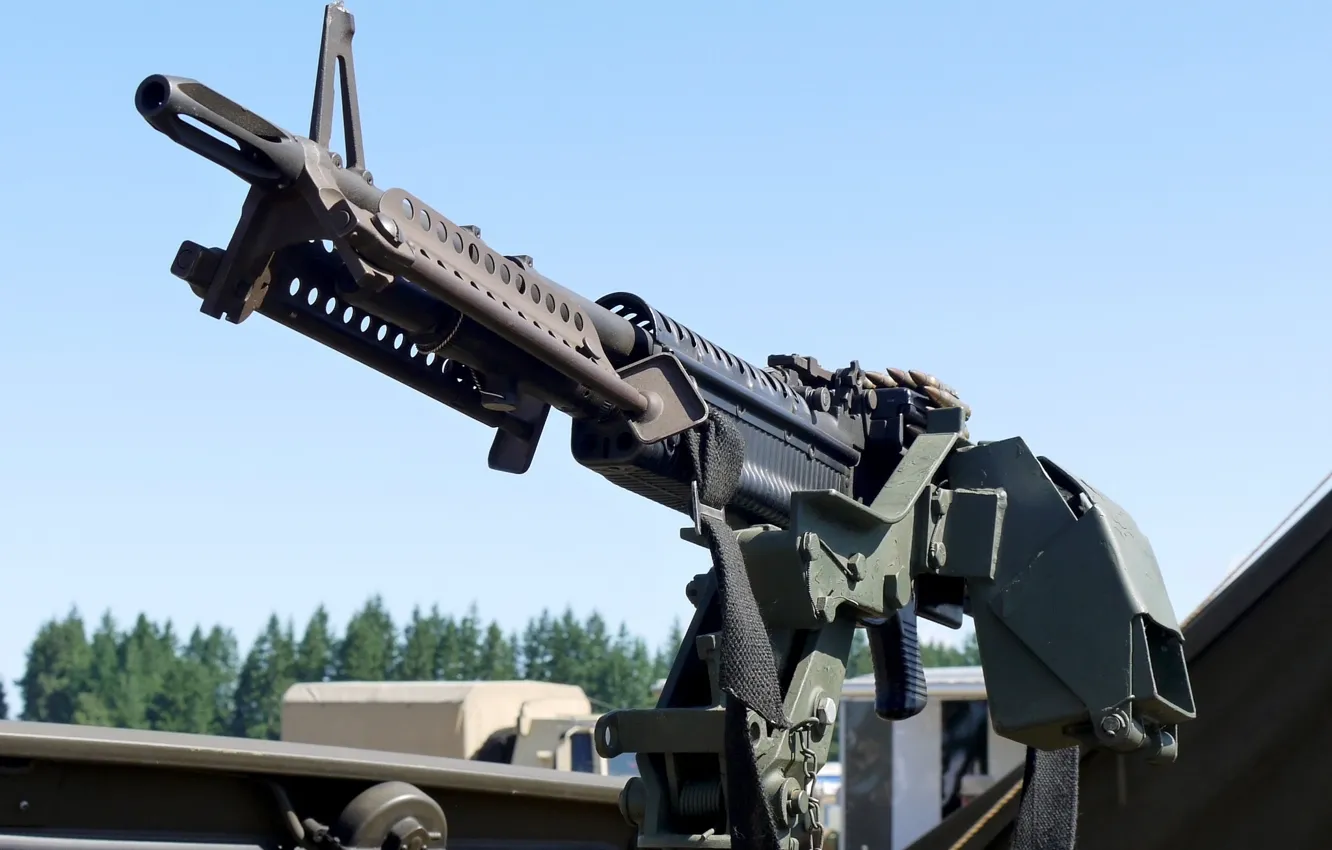 Photo wallpaper weapons, American, machine gun, machine gun, M60, single