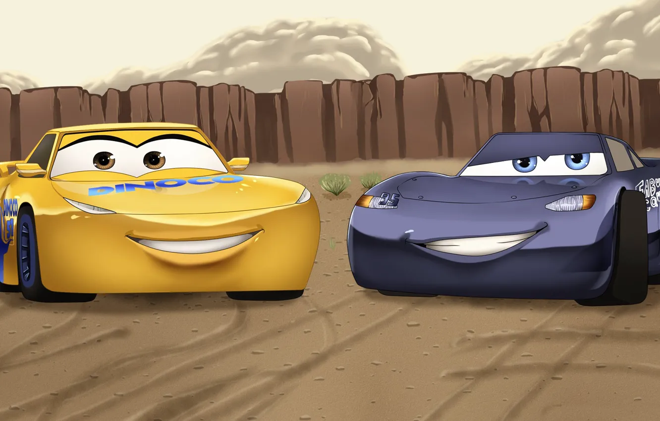 Photo wallpaper car, cars, animated film, animated movie, Cruz Ramirez, by enara123, MqQueen