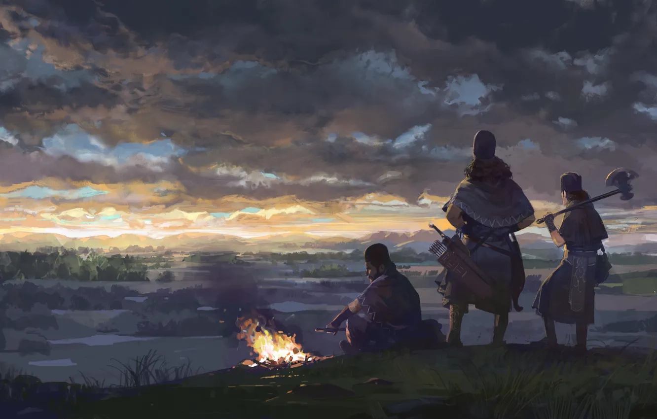 Photo wallpaper valley, the fire, aboriginal, Workshop, dasht