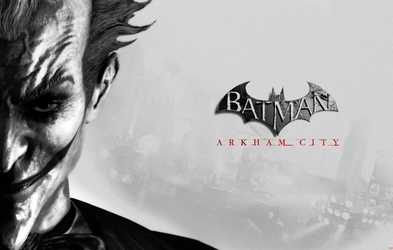 Photo wallpaper Joker, villain, Batman Archam City, Jocker