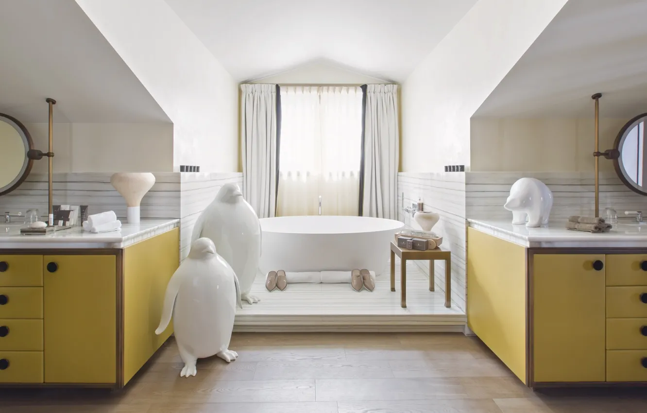 Photo wallpaper design, style, room, interior, bathroom