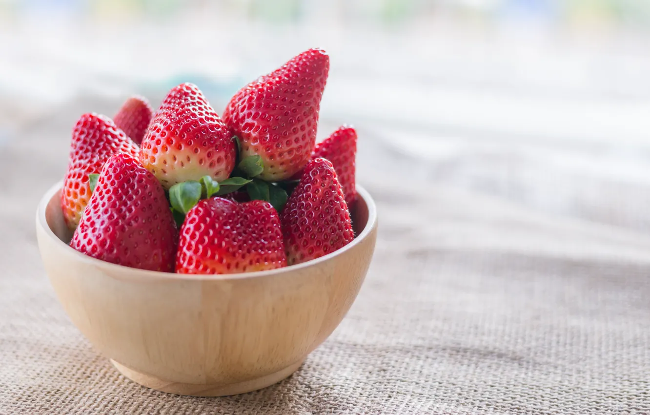 Photo wallpaper berries, strawberry, red, fresh, strawberry, berries