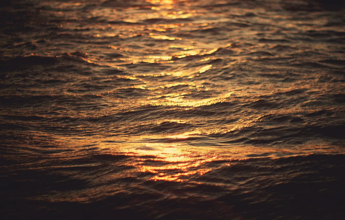 Photo wallpaper sea, wave, water, macro, light, bokeh, ethanea рhotography