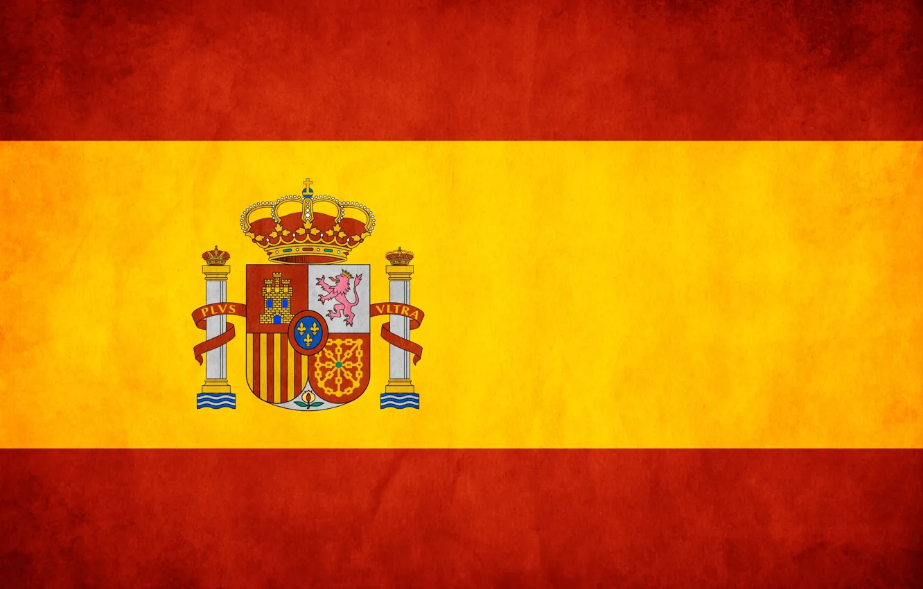 Photo wallpaper red, yellow, flag, Spain, spain