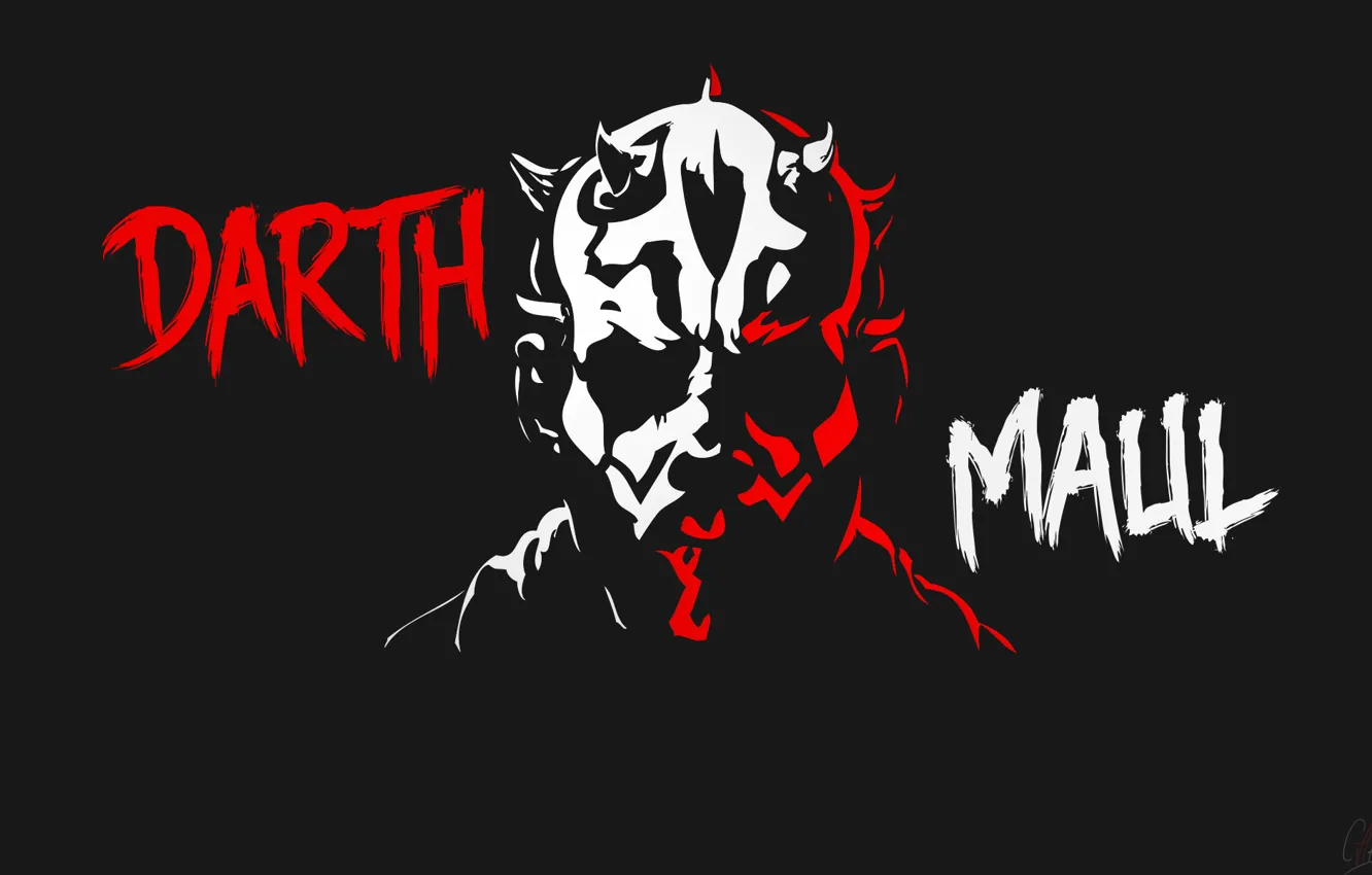 Photo wallpaper minimalism, Star Wars, Darth Maul, Dark Side, Star wars, Sith, sith, Darth Maul