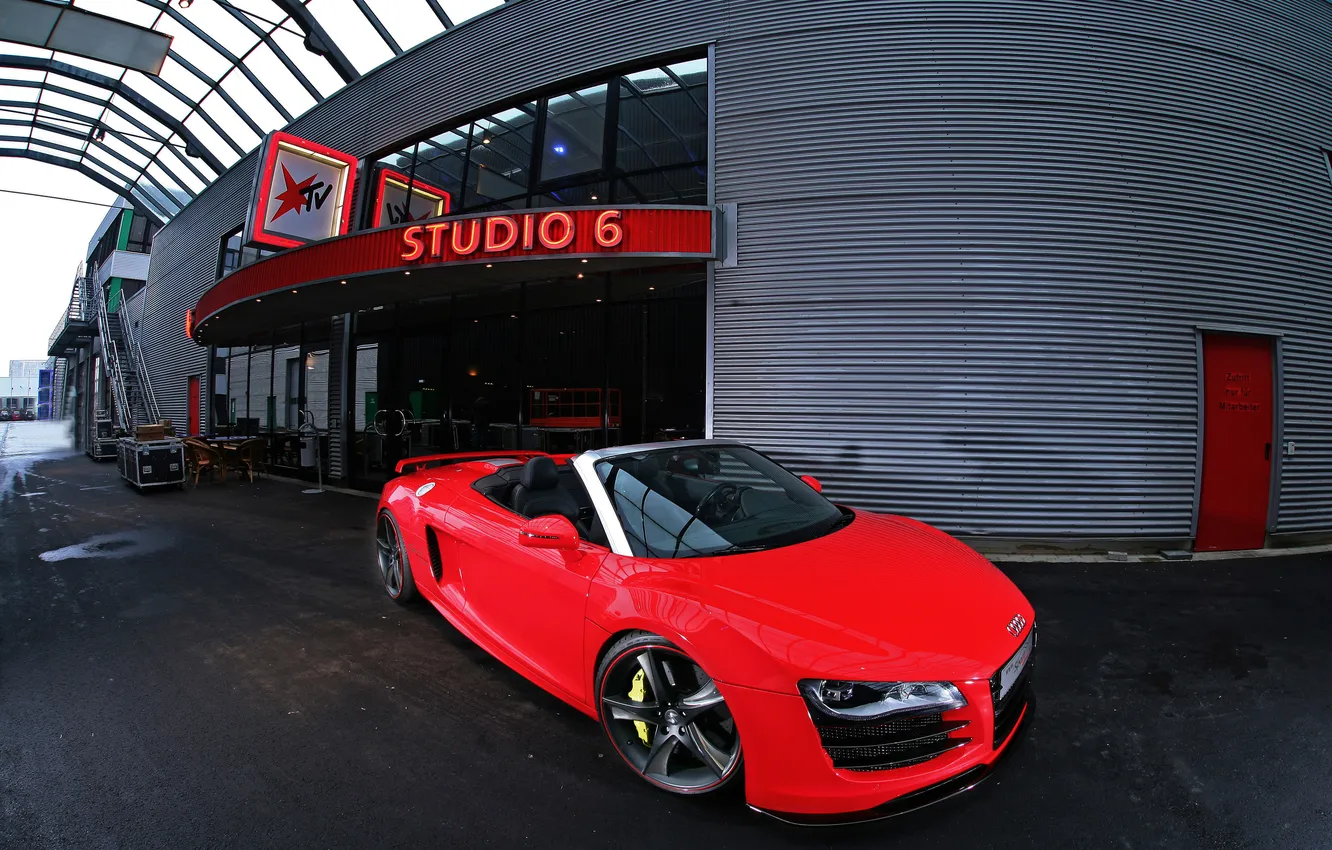 Photo wallpaper car, machine, Audi R8, tuning, Sport Wheels, 3000x2038