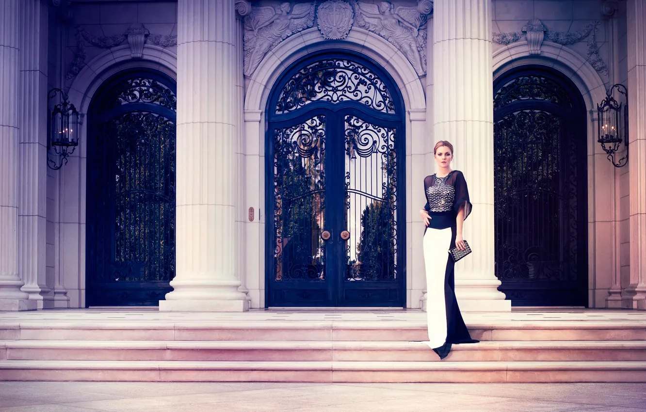 Photo wallpaper journal, photoshoot, Drew Barrymore, InStyle